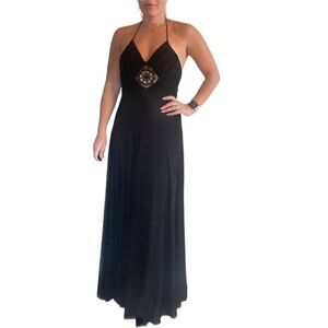 Jovani Backless Gown Black